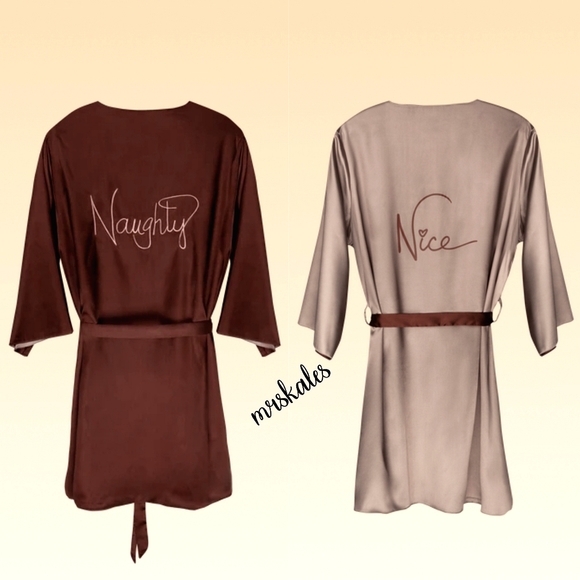 Naughty Nude Reversible Robe - Picture 1 of 10